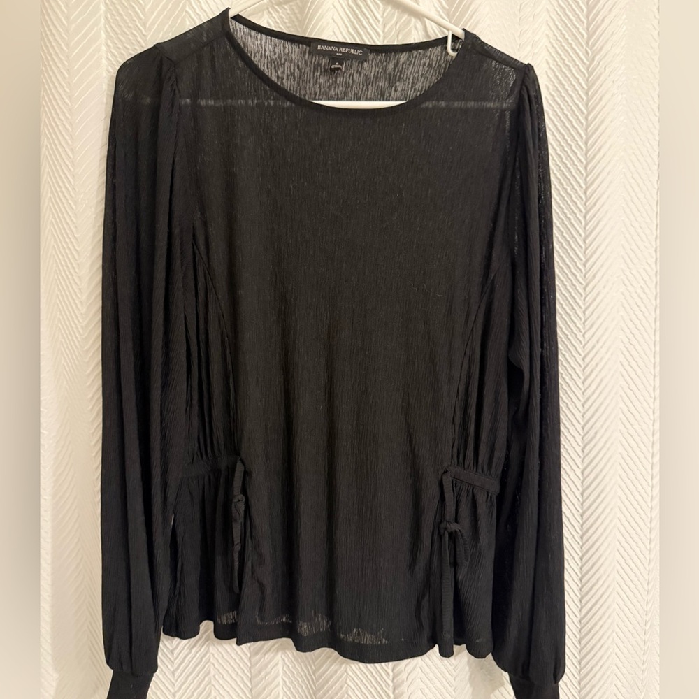 Banana Republic Crepe Sheer Blouse